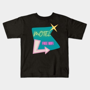 Retro Motel Sign Kids T-Shirt